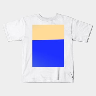 blue cream texture design Kids T-Shirt